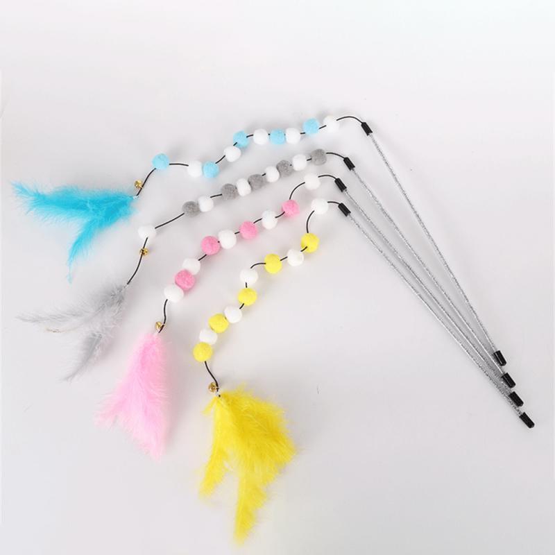 FurFella Cat Teaser Wand — Interactive Feather & Bell Toy for Cats