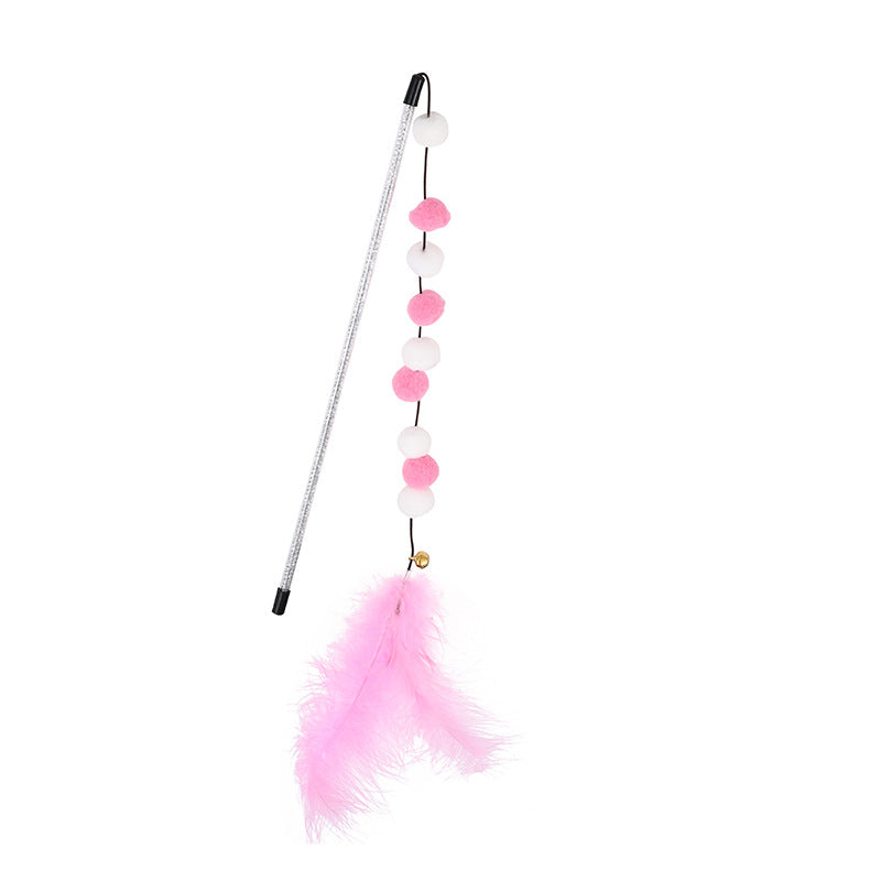 FurFella Cat Teaser Wand — Interactive Feather & Bell Toy for Cats